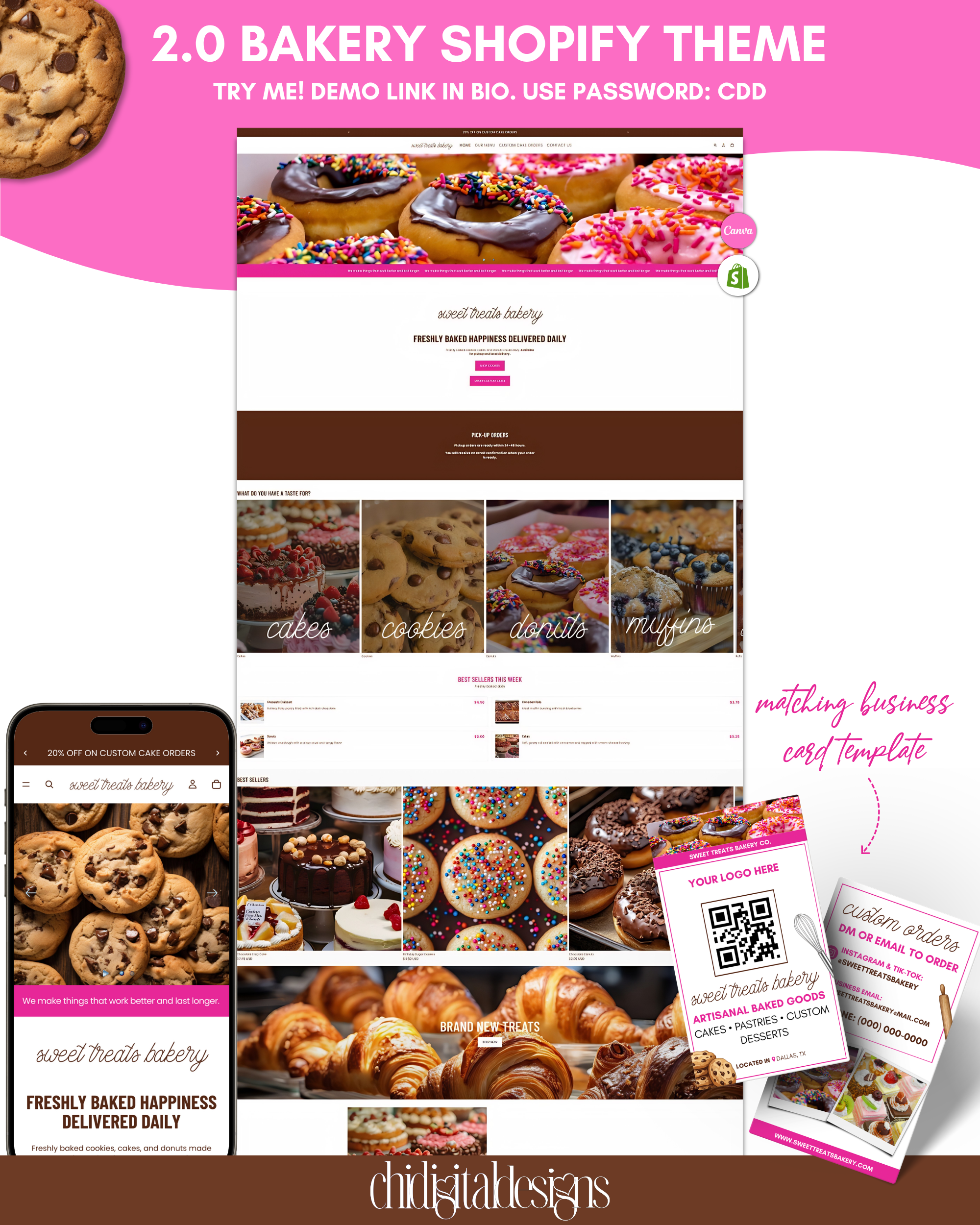 Sweet Treats Bakery - Shopify Theme