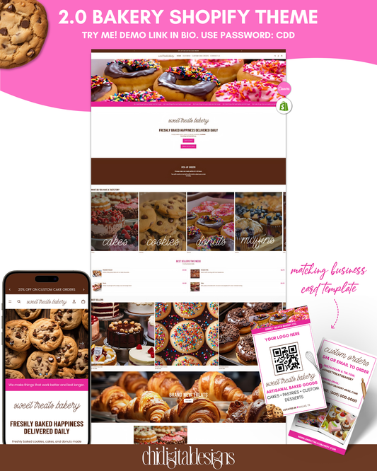 SWEET TREATS - Shopify Theme For Bakeries | ChiDigitalDesigns ™