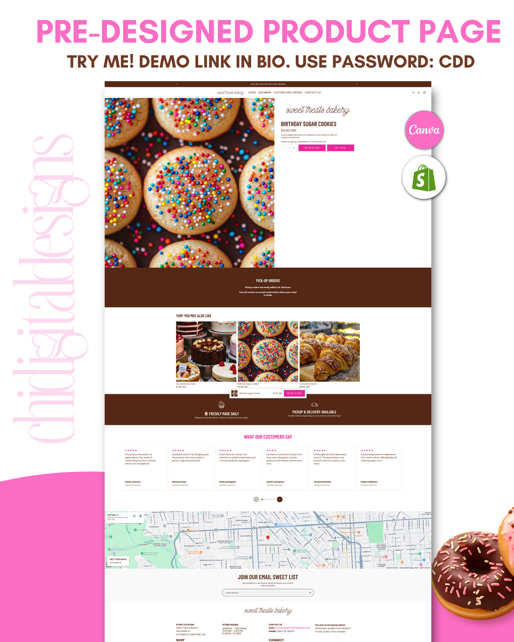Sweet Treats Bakery - Shopify Theme