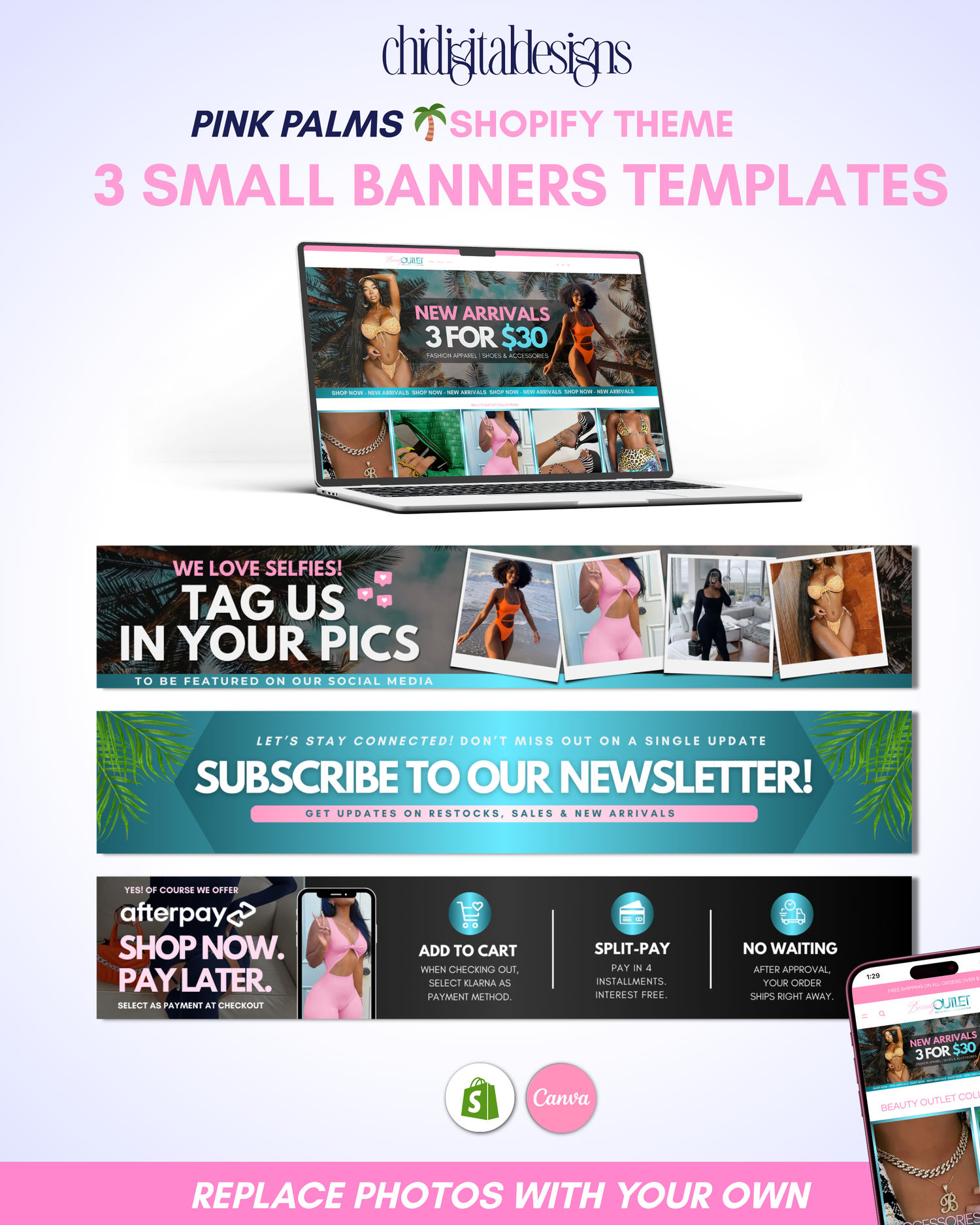 PINK PALMS — Shopify Theme for Boutiques