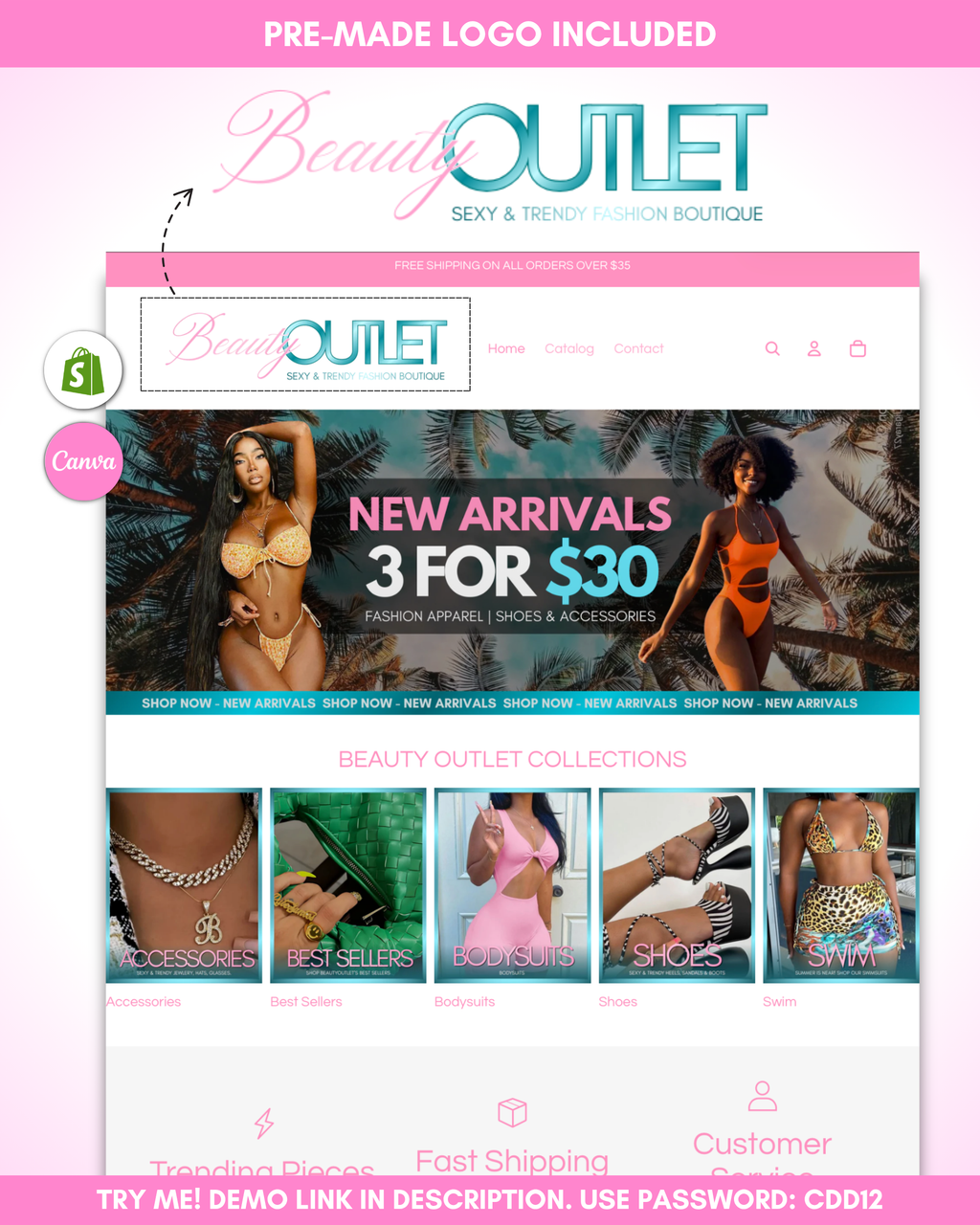 PINKPALMS - 2.0 Shopify Theme for Boutiques