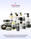 Natural Hair Care Product Label Bundle