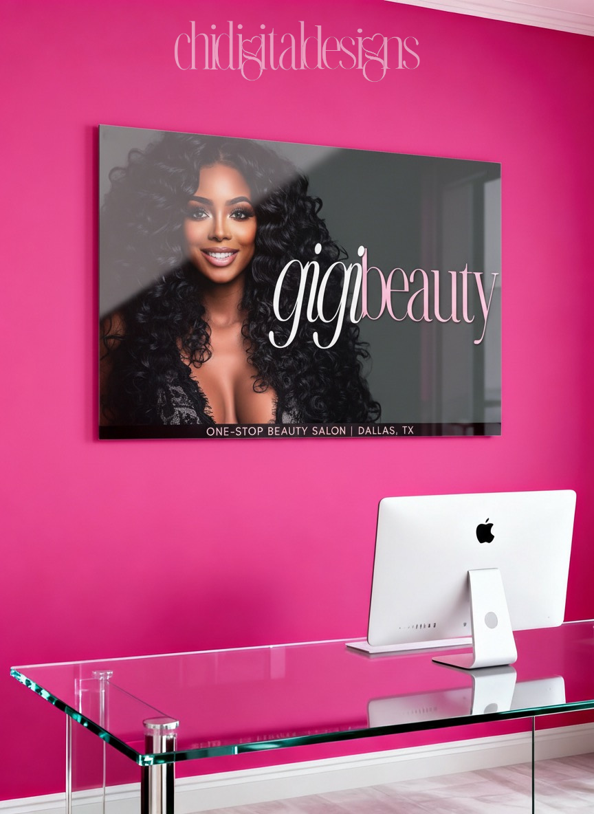CDD Custom Signature Acrylic Wall Portrait
